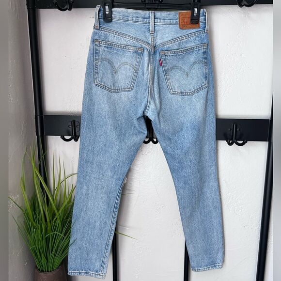 501 Levi’s skinny high waist distressed size W24 L28 - Picture 4 of 15